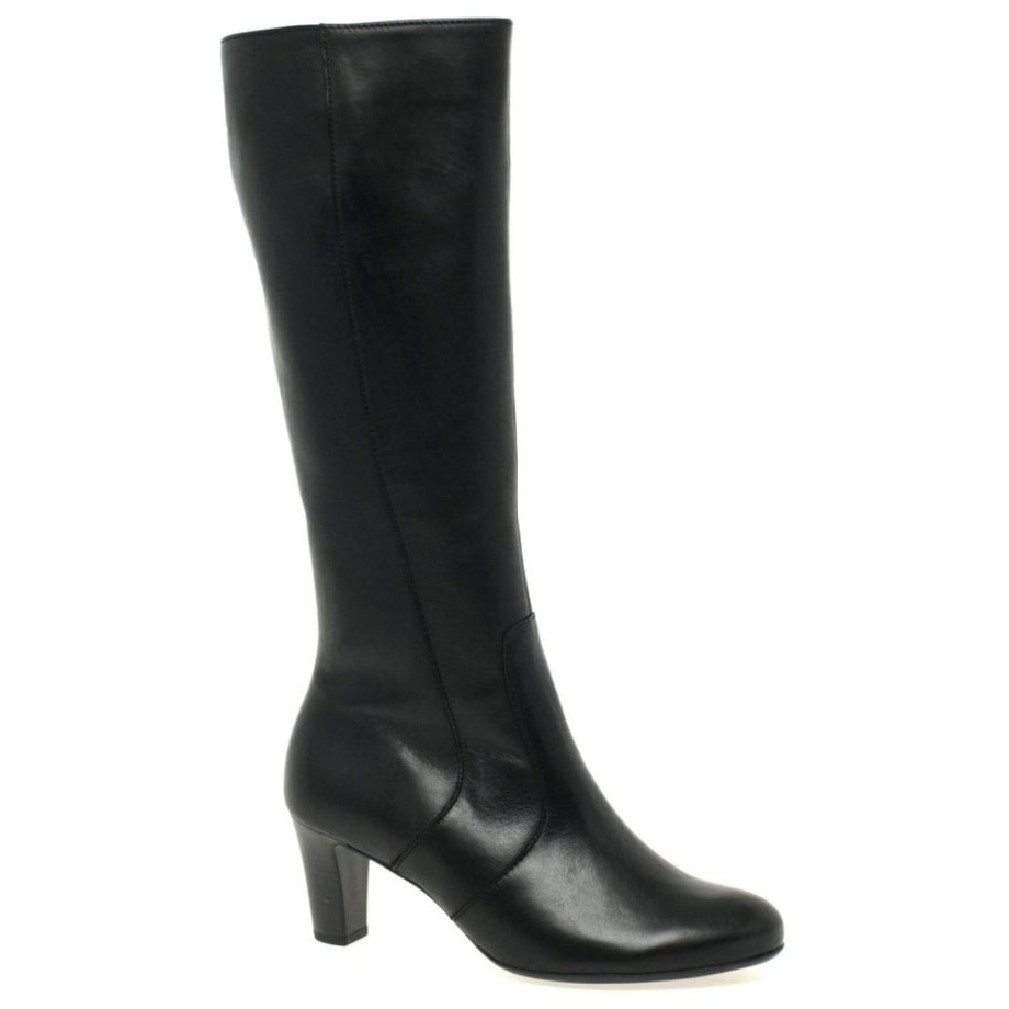 Black Gabor Maybe S Womens Slim Fitting Long Boot