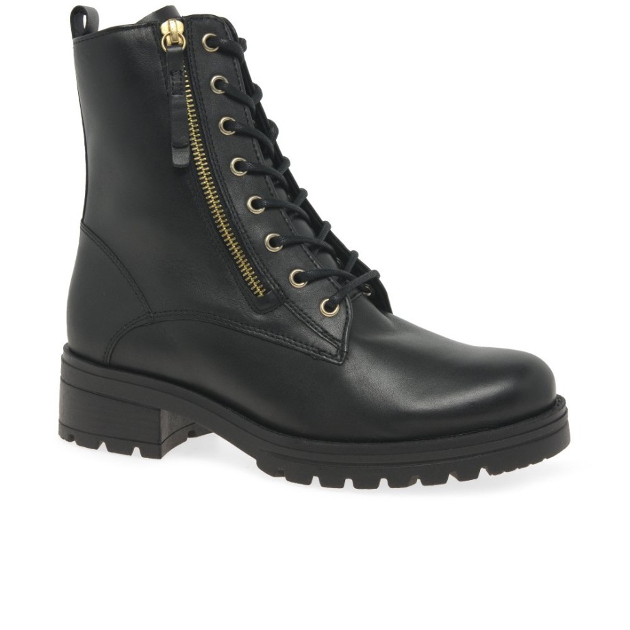 Gabor Serve Ladies Biker Boots Black