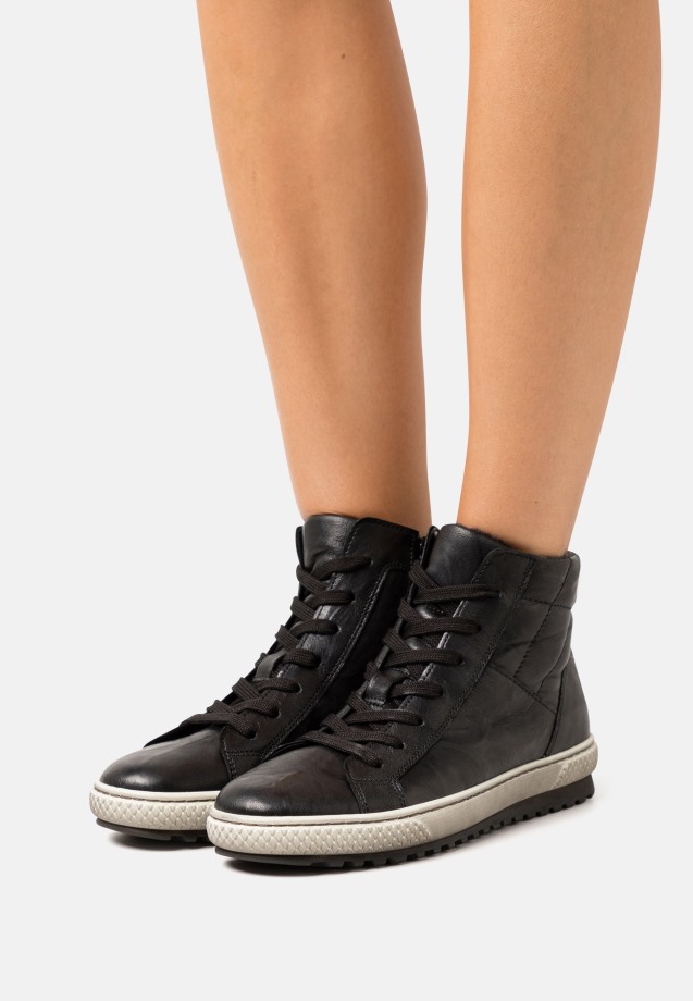 Black Gabor High-Top Trainers