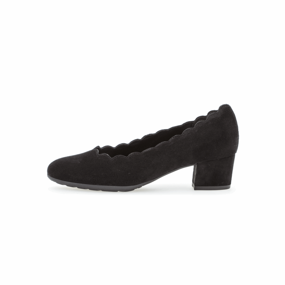 Scalloped Vamp Pumpa Gabor Black