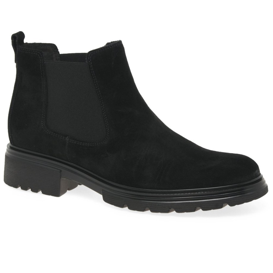 Babel Womens Chelsea Boots Black Suede Gabor