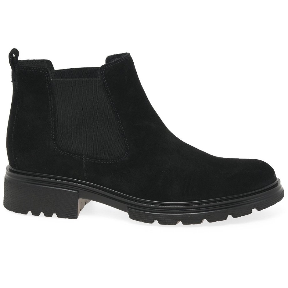 Babel Womens Chelsea Boots Black Suede Gabor