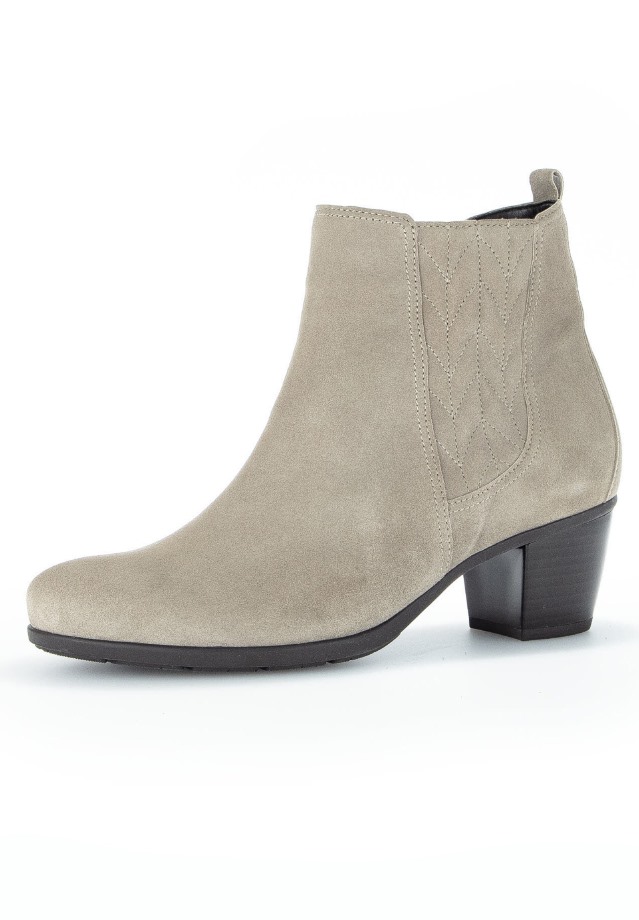 Beige Gabor Classic Ankle Boots