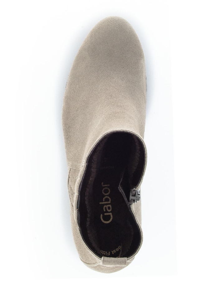 Beige Gabor Classic Ankle Boots