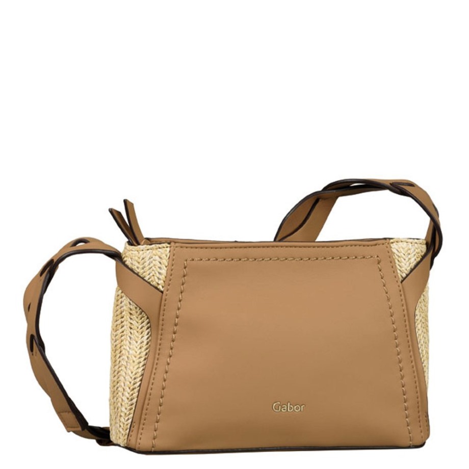 Beige Tan Carlotta Ladies Messenger Handbag Gabor