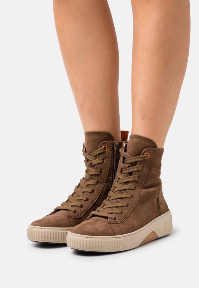 Black Gabor Lace-Up Ankle Boots