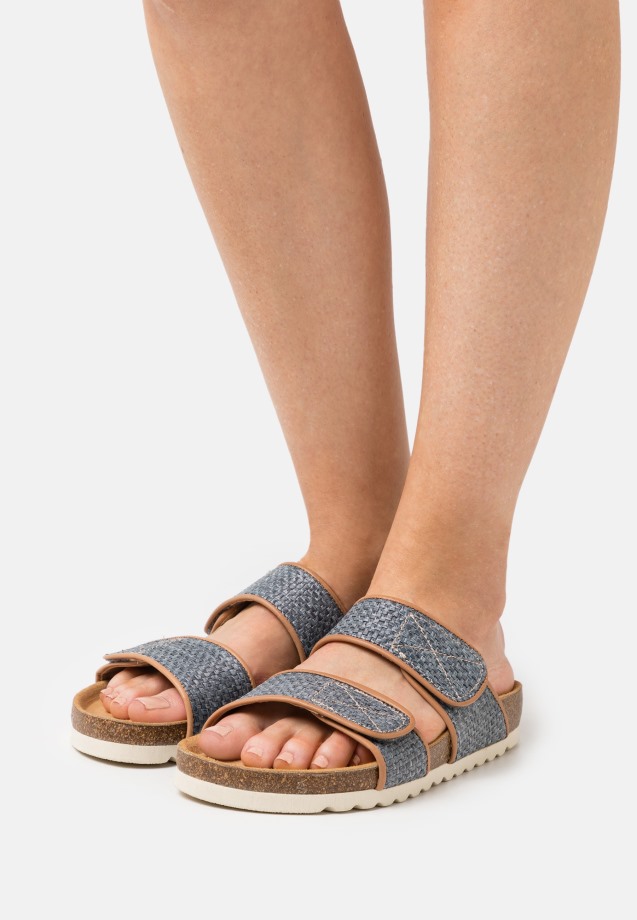 Black Gabor Mules