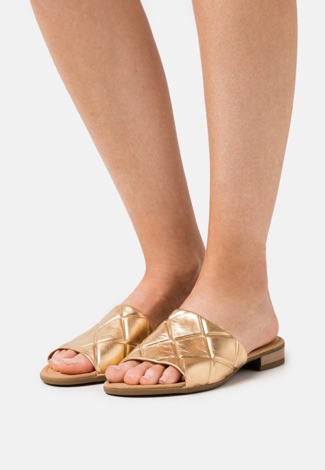 Black Gabor Mules