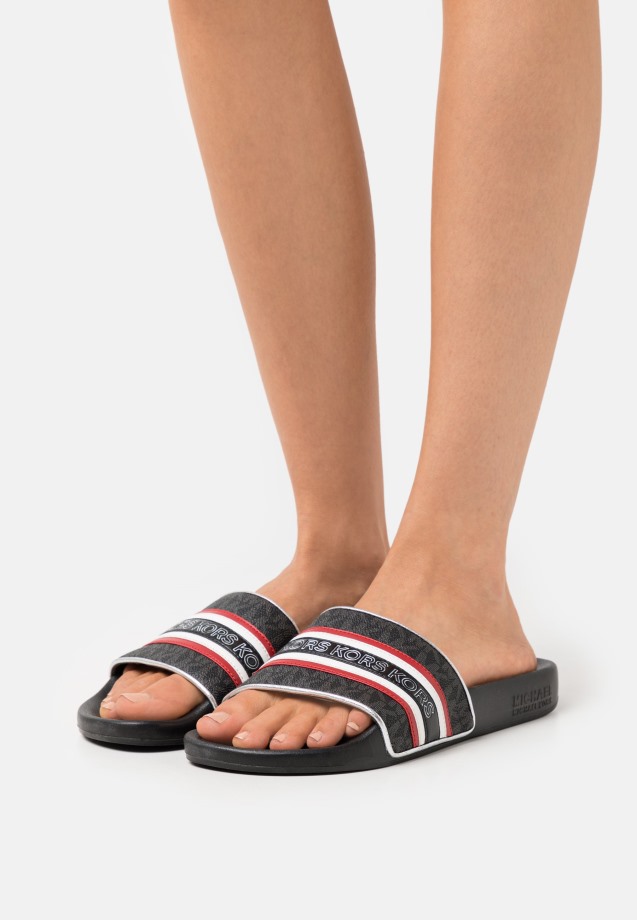 Black Gabor Mules