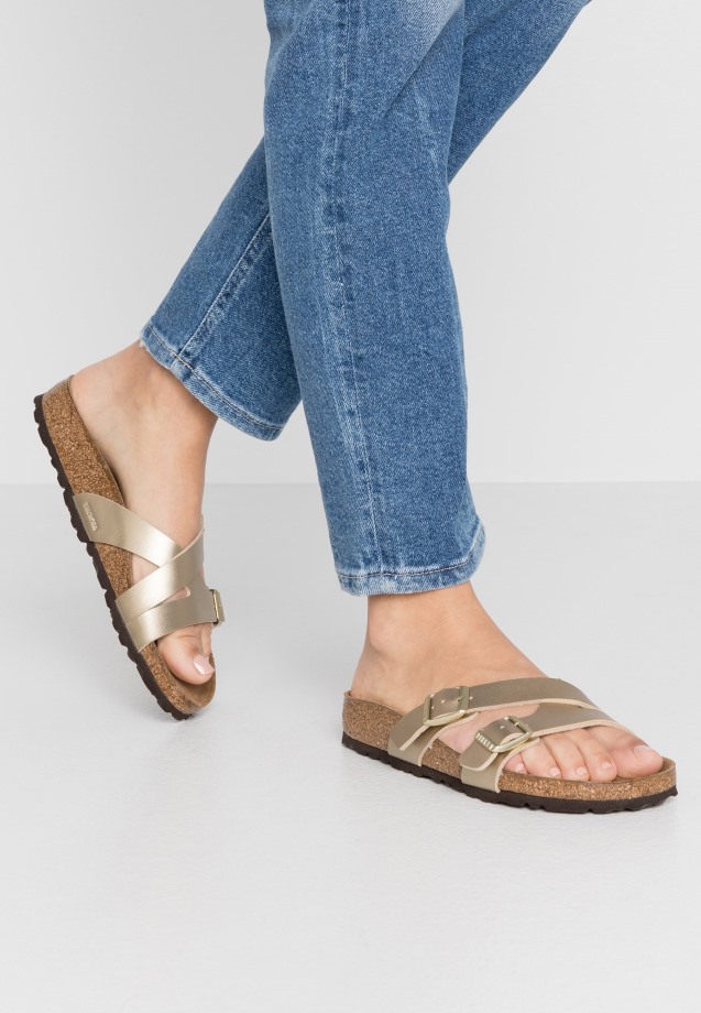 Black Gabor Mules