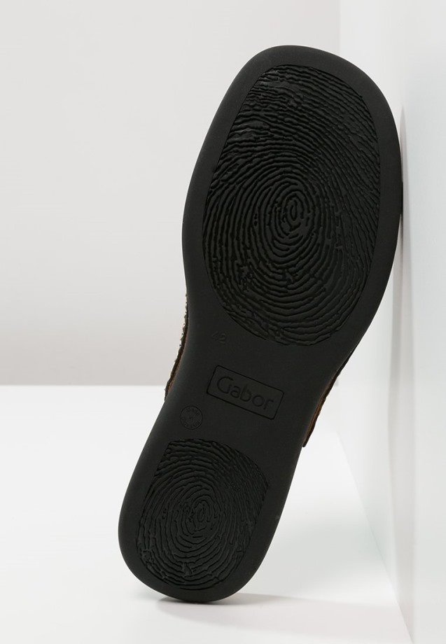 Black Gabor Mules