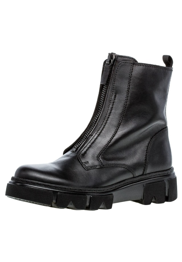 Black Gabor Platform Ankle Boots