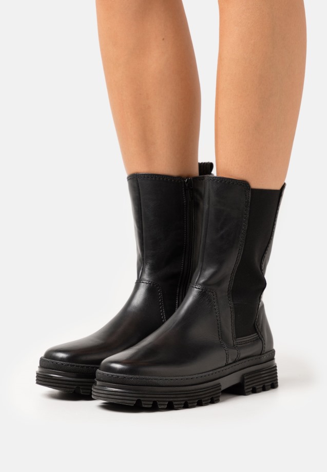 Black Gabor Platform Ankle Boots