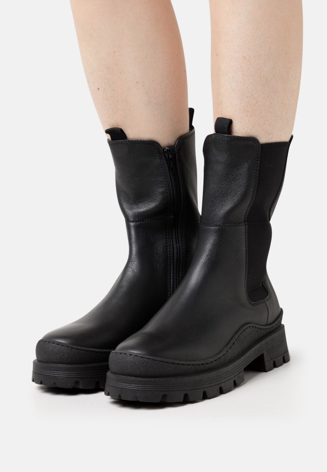Black Gabor Platform Ankle Boots