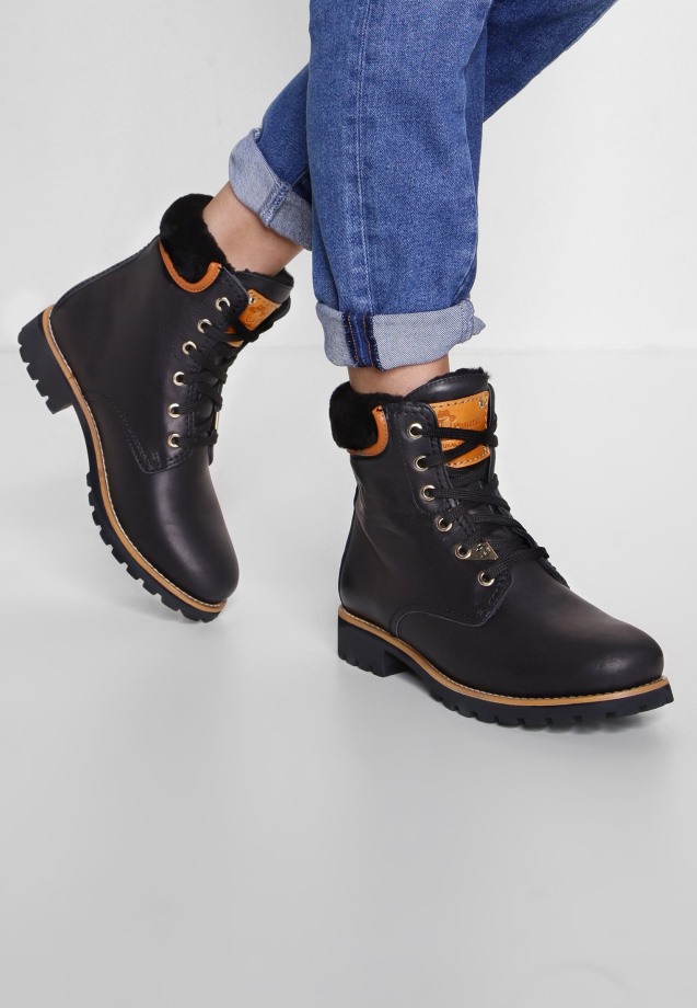 Black Gabor Platform Ankle Boots