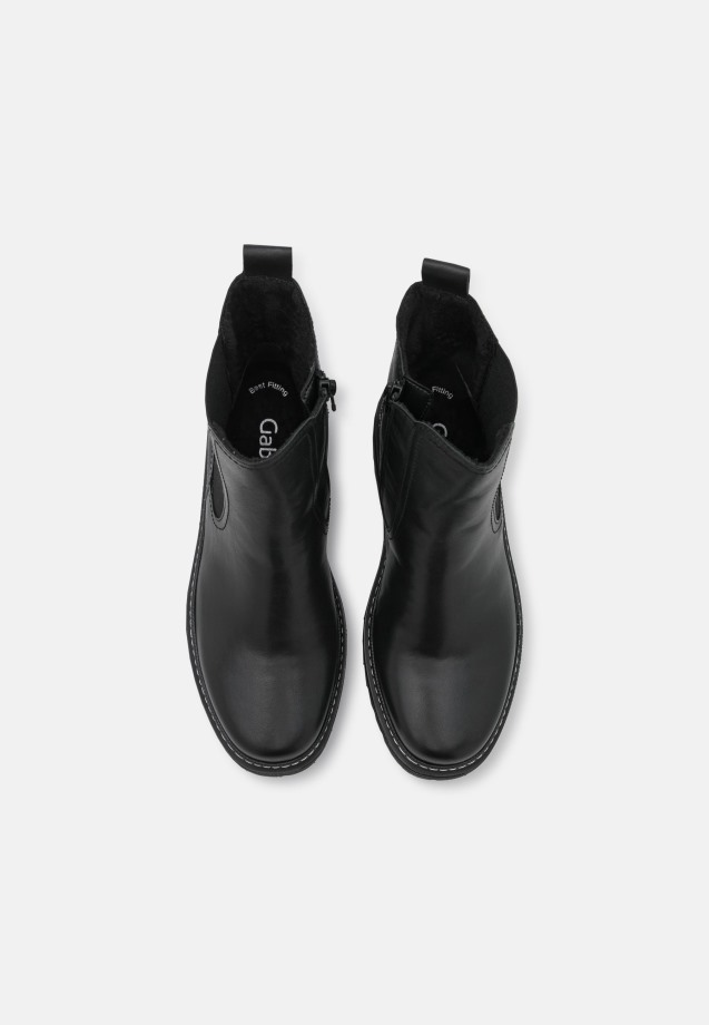 Black Gabor Platform Ankle Boots