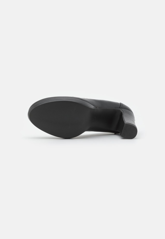 Black Gabor Platform Heels