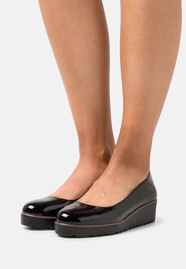 Black Gabor Platform Heels Women