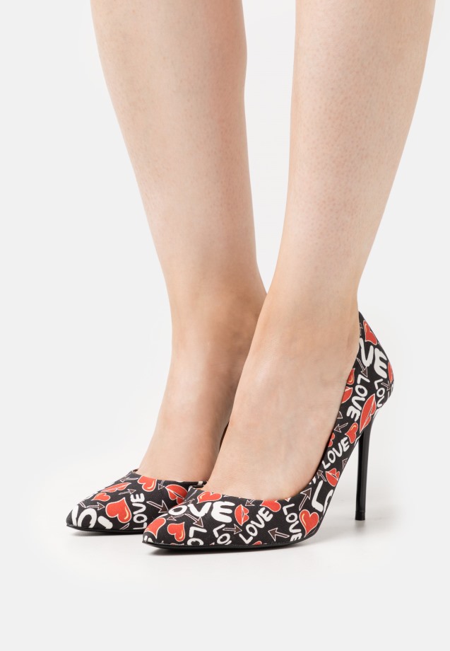 Black Gabor Wide Fit Reggie - Classic Heels
