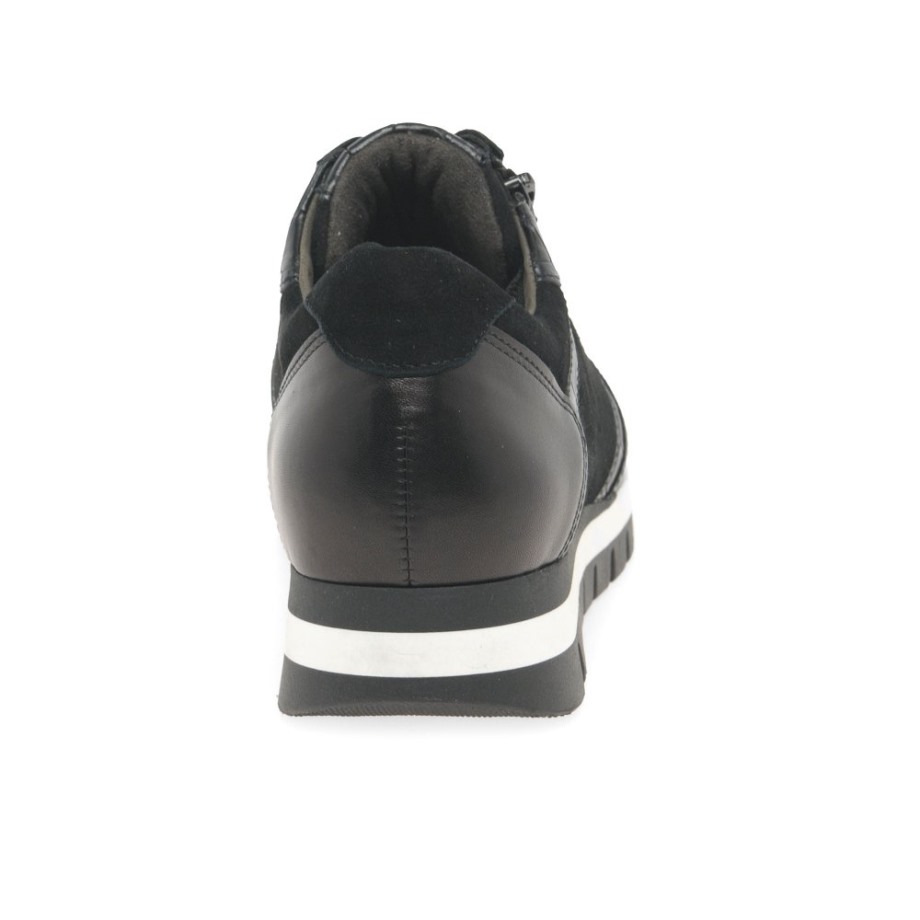 Black Gabor Willet Ladies Trainers