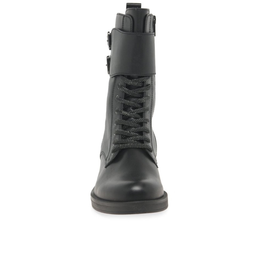 Black Hind Womens Biker Boots Gabor