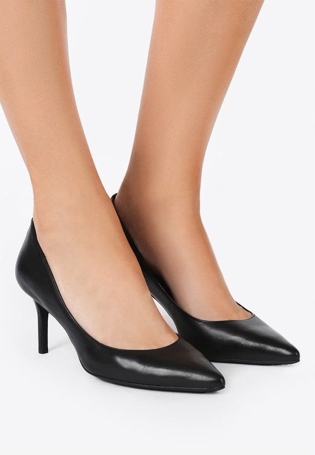 Black Lanette Leather Pump - Classic Heels Gabor