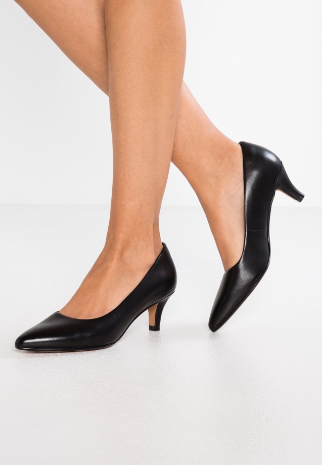 Black Lanette Leather Pump - Classic Heels Gabor