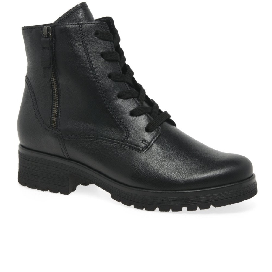 Black Zane Womens Ankle Boots Gabor