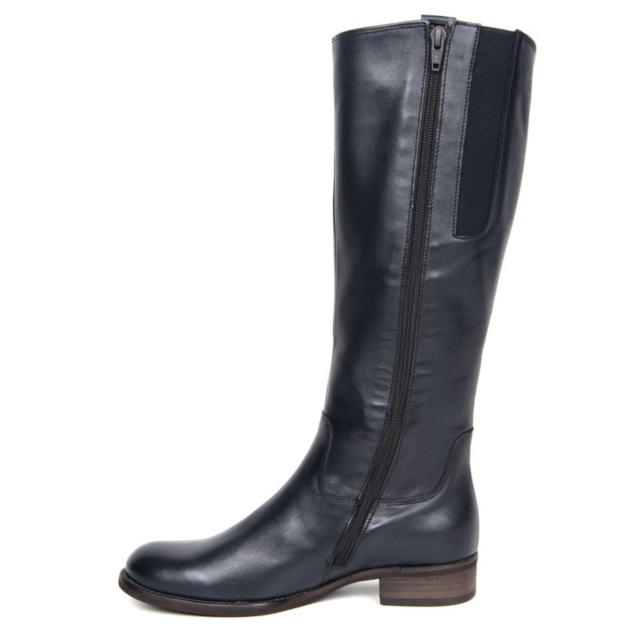 Brook M Womens Medium Calf Fitting Long Boots Night Gabor