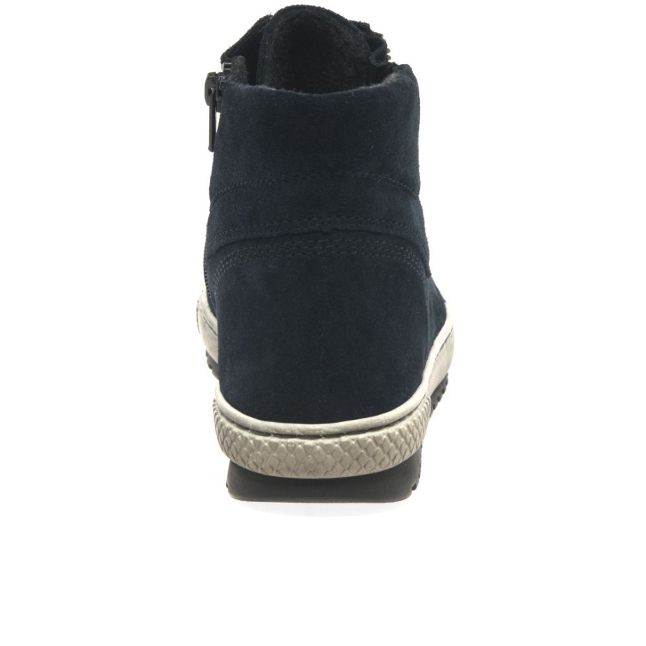 Bulner Womens Casual Ankle Boots Marine Suede Gabor