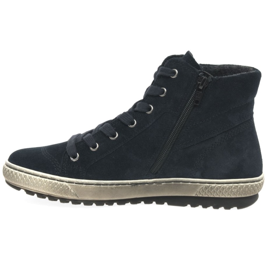 Bulner Womens Casual Ankle Boots Marine Suede Gabor