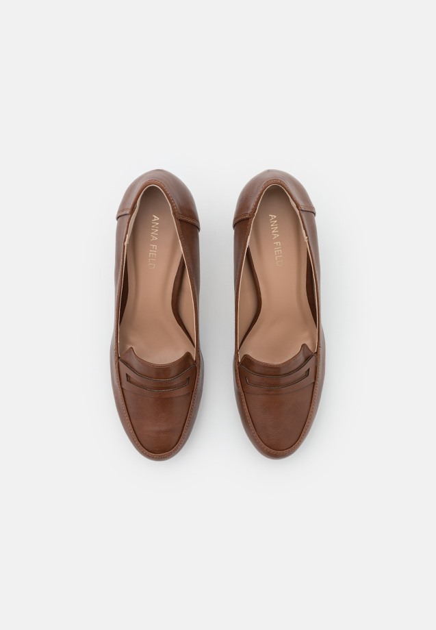 Cognac Gabor Platform Heels