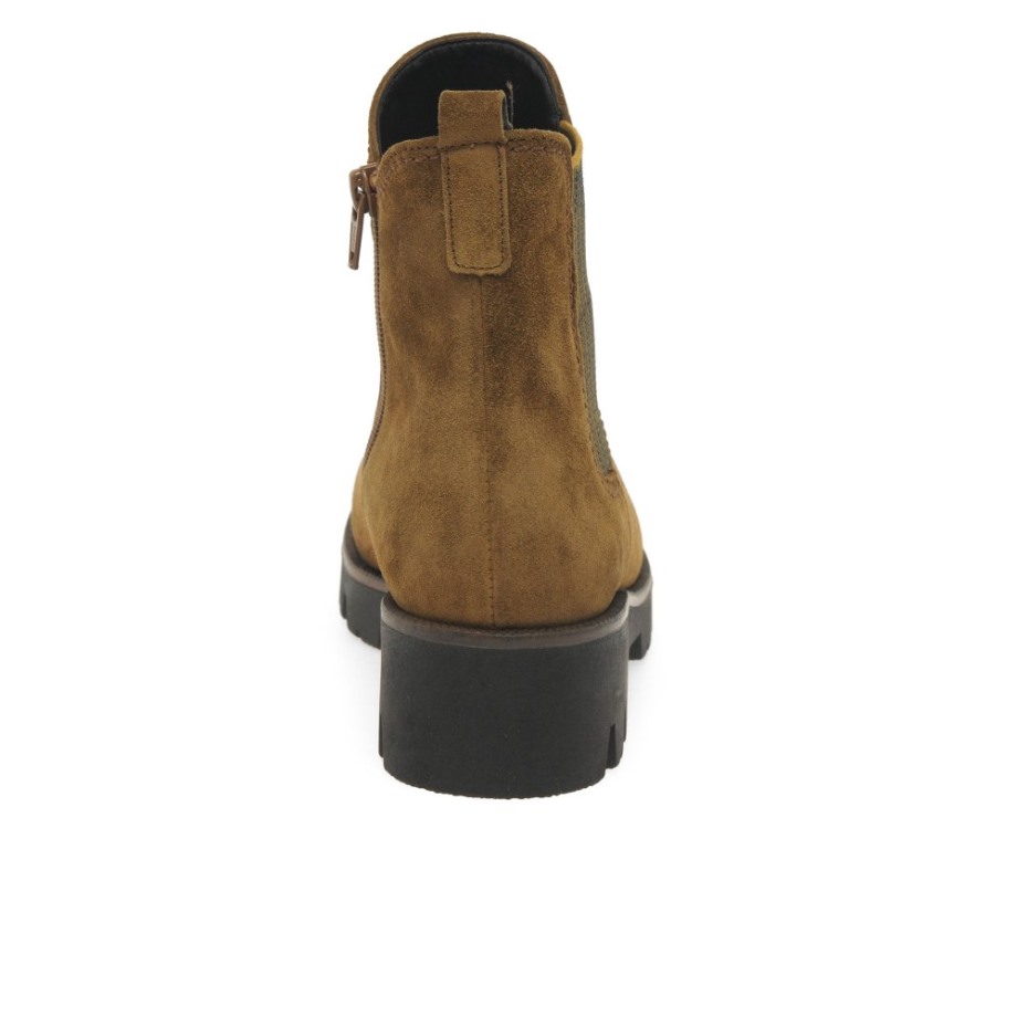 Cognac Suede Gabor Newport Womens Chelsea Boots