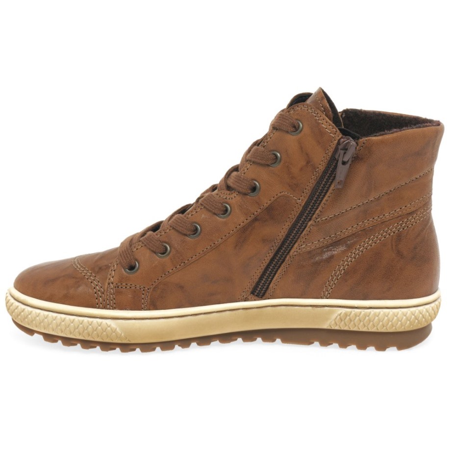 Copper Gabor Bulner Womens Casual Ankle Boots