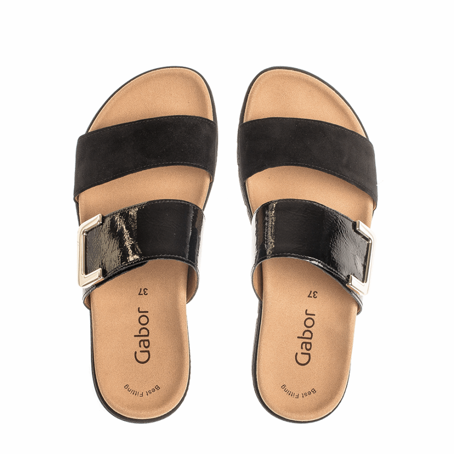 Crna Slip Sandala Gabor