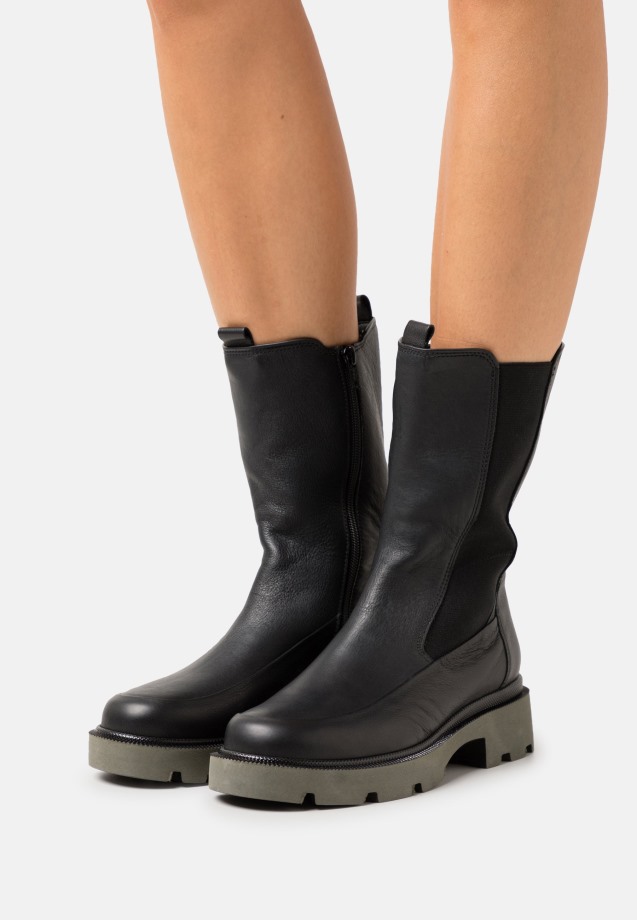 Dark Nude Gabor Lace-Up Ankle Boots
