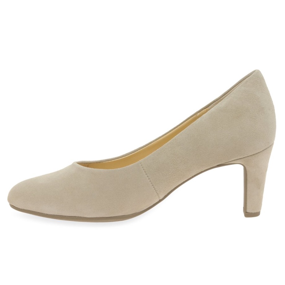 Edina Ladies Court Shoes Beige Gabor