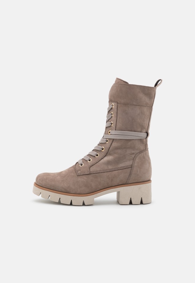 Fango/Dust Gabor Lace-Up Ankle Boots
