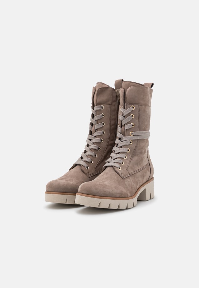 Fango/Dust Gabor Lace-Up Ankle Boots