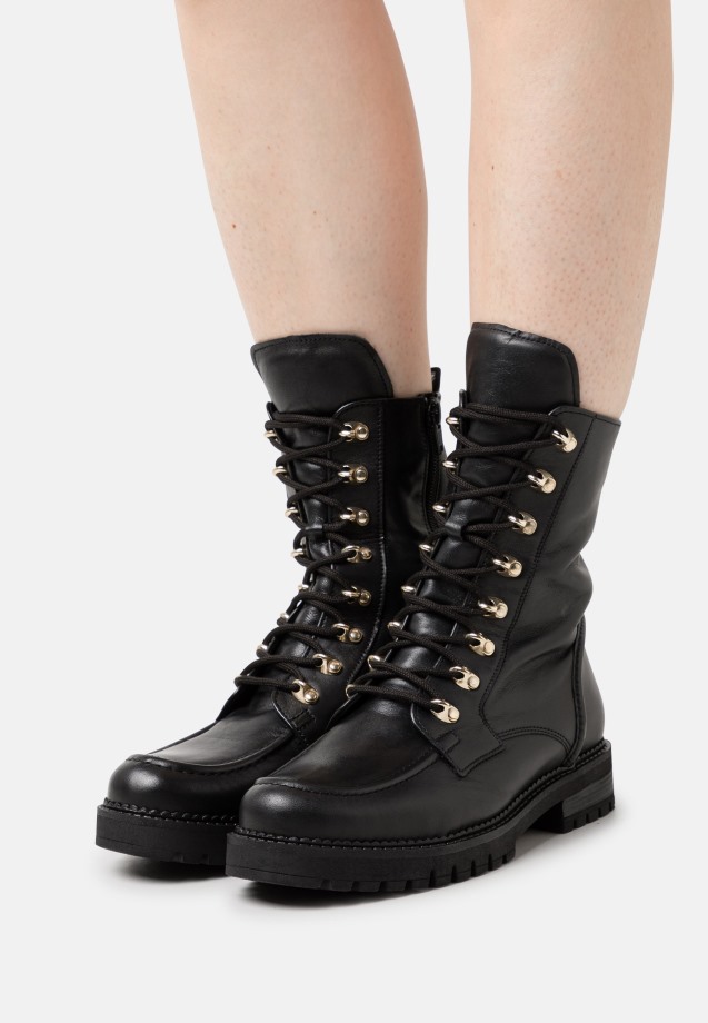 Fango/Dust Gabor Lace-Up Ankle Boots