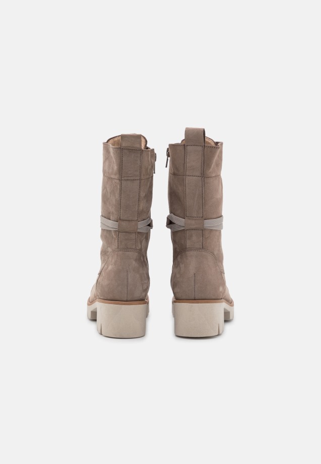 Fango/Dust Gabor Lace-Up Ankle Boots