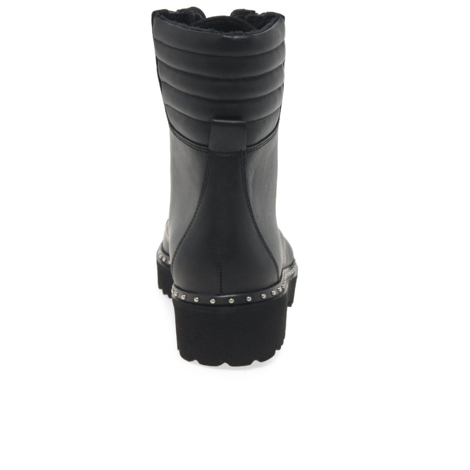 Gabor Black Bainbridge Womens Biker Boots