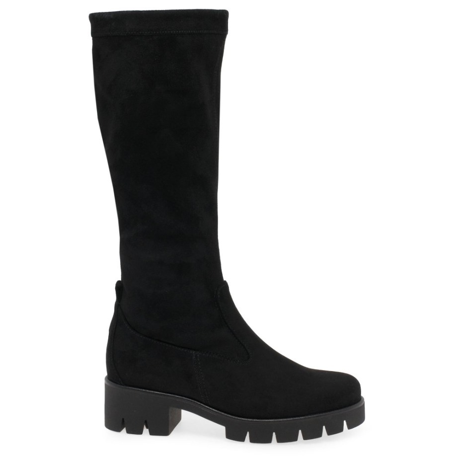 Gabor Black Baku Ladies Long Boots