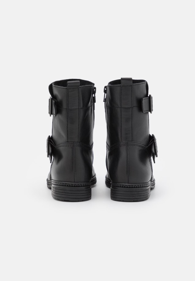 Gabor Black Cowboy/Biker Ankle Boot