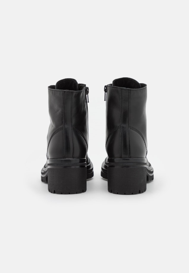 Gabor Black Lace-Up Ankle Boots