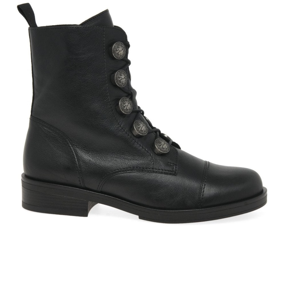 Gabor Black Lady Womens Biker Boots