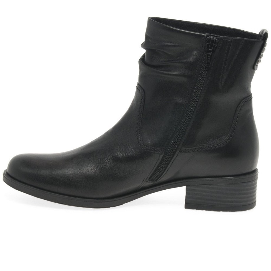 Gabor Black Mopsy Womens Ankle Boots