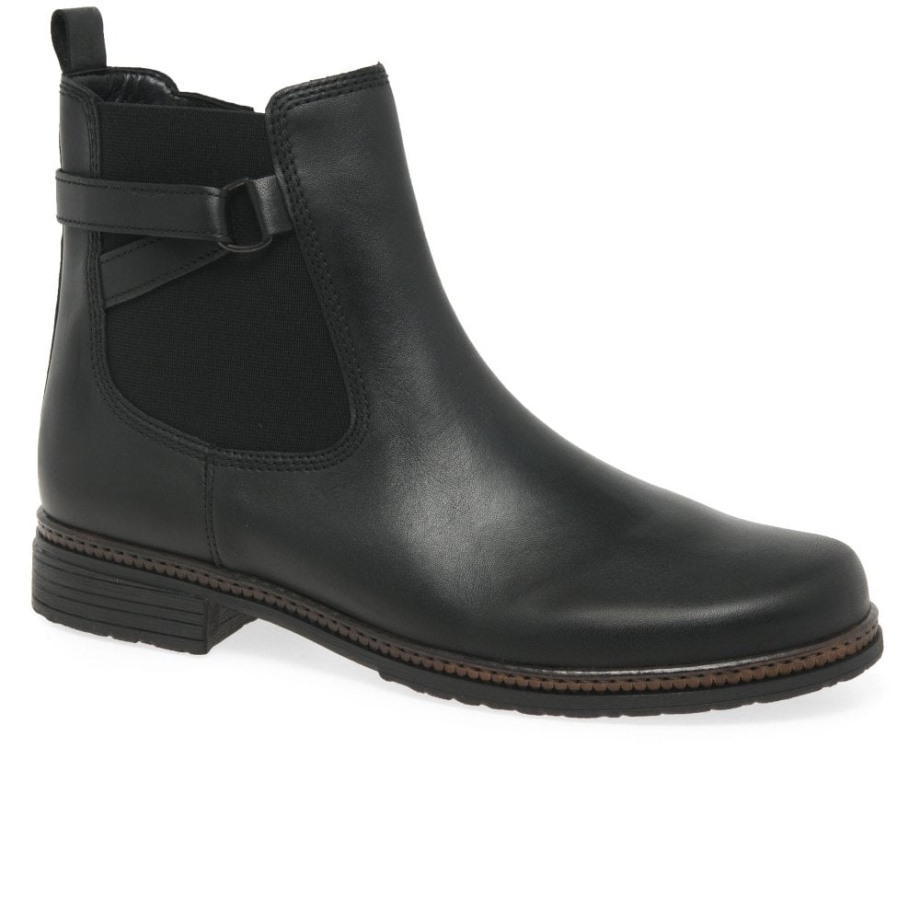 Gabor Black Nolene Womens Chelsea Boots