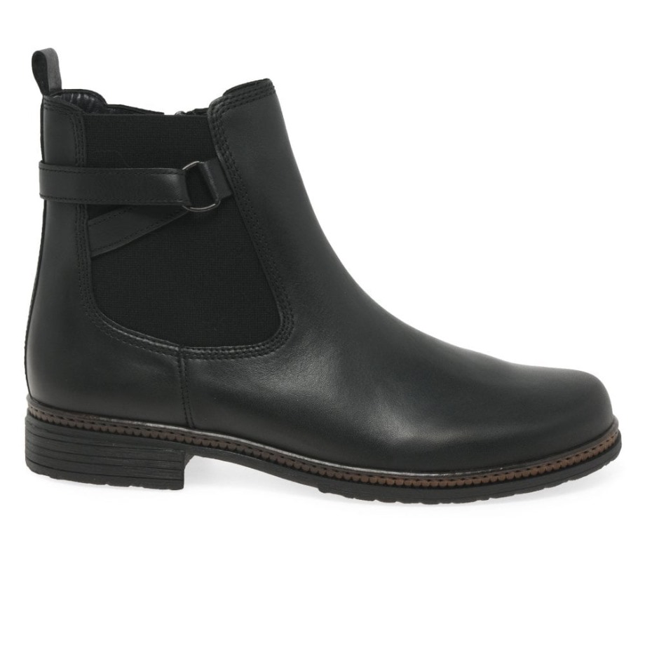 Gabor Black Nolene Womens Chelsea Boots