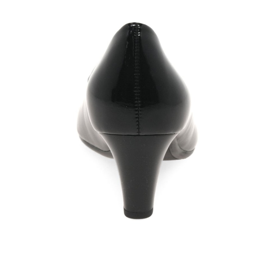 Gabor Black Patent Nesta I I Womens Court Shoes